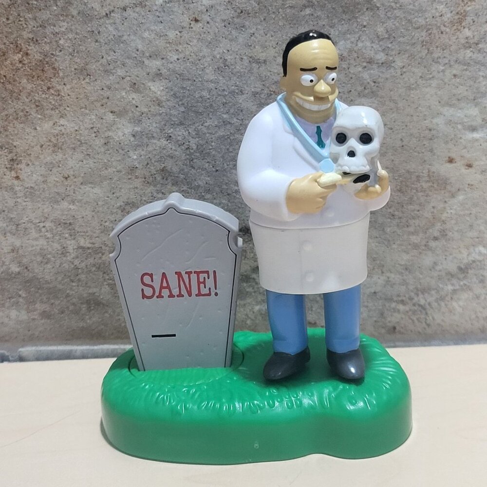Vintage Burger King Dr Hibbert White Coat The Simpsons Halloween Spooky Light Up